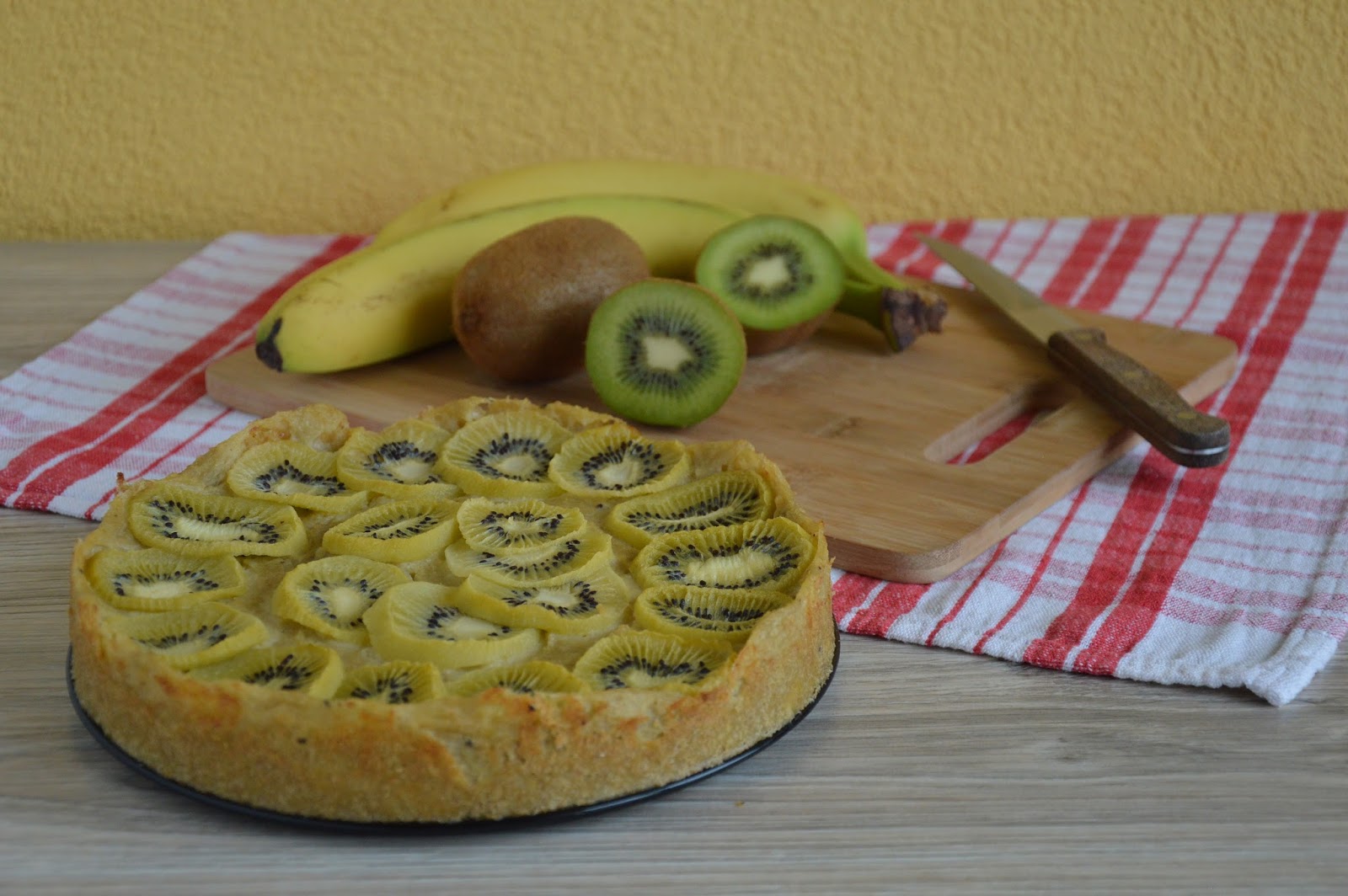 Песочный пирог с киви